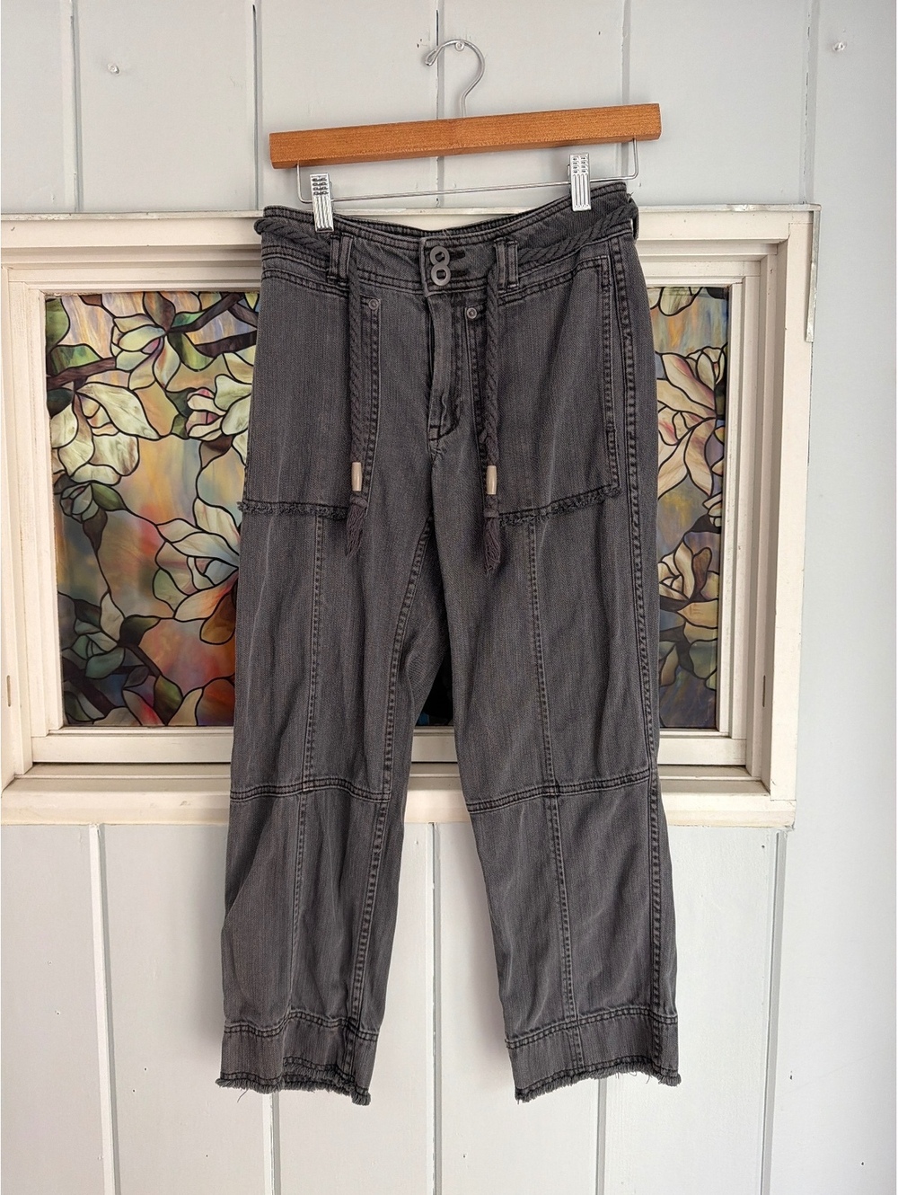 Anthropologie Gray Denim Pants Size 24